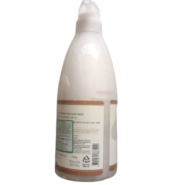 Sữa tắm trắng Welcos White Milk Body Wash 750ml Nhập Khẩu Hàn Quốc