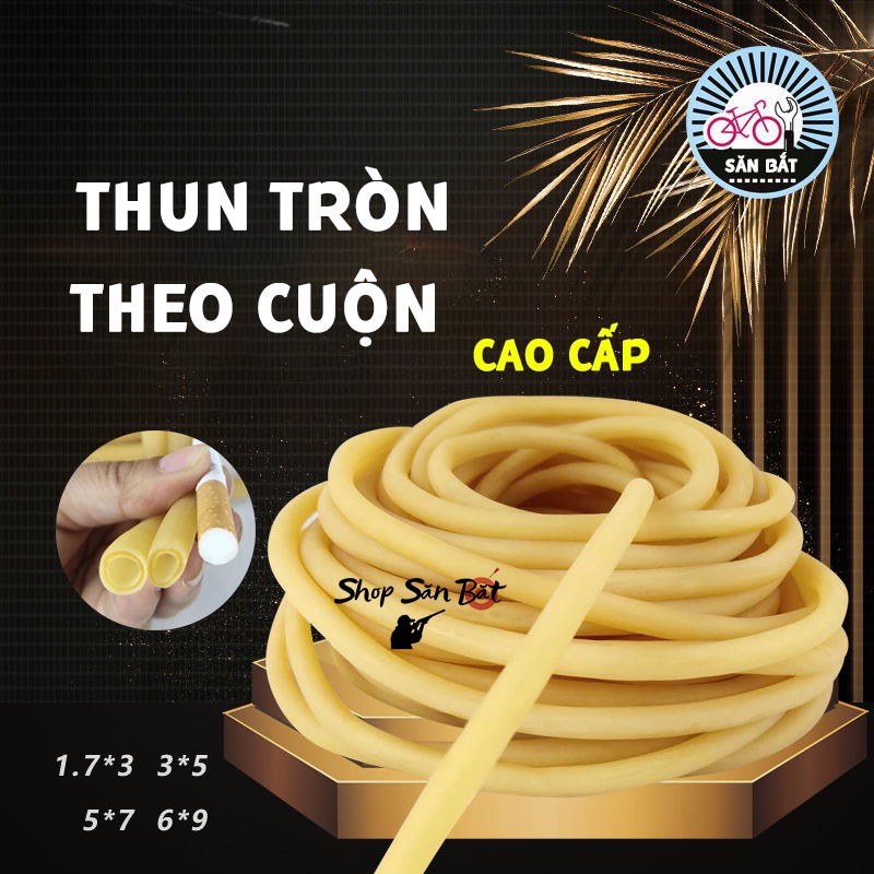 Thun Tròn Làm Ná Cao Su - Ống Thun Cao Su Dùng Cho Ná Bắn Cá, Thun Tròn Ná Bắn Cá Chất Liệu Cao Cấp