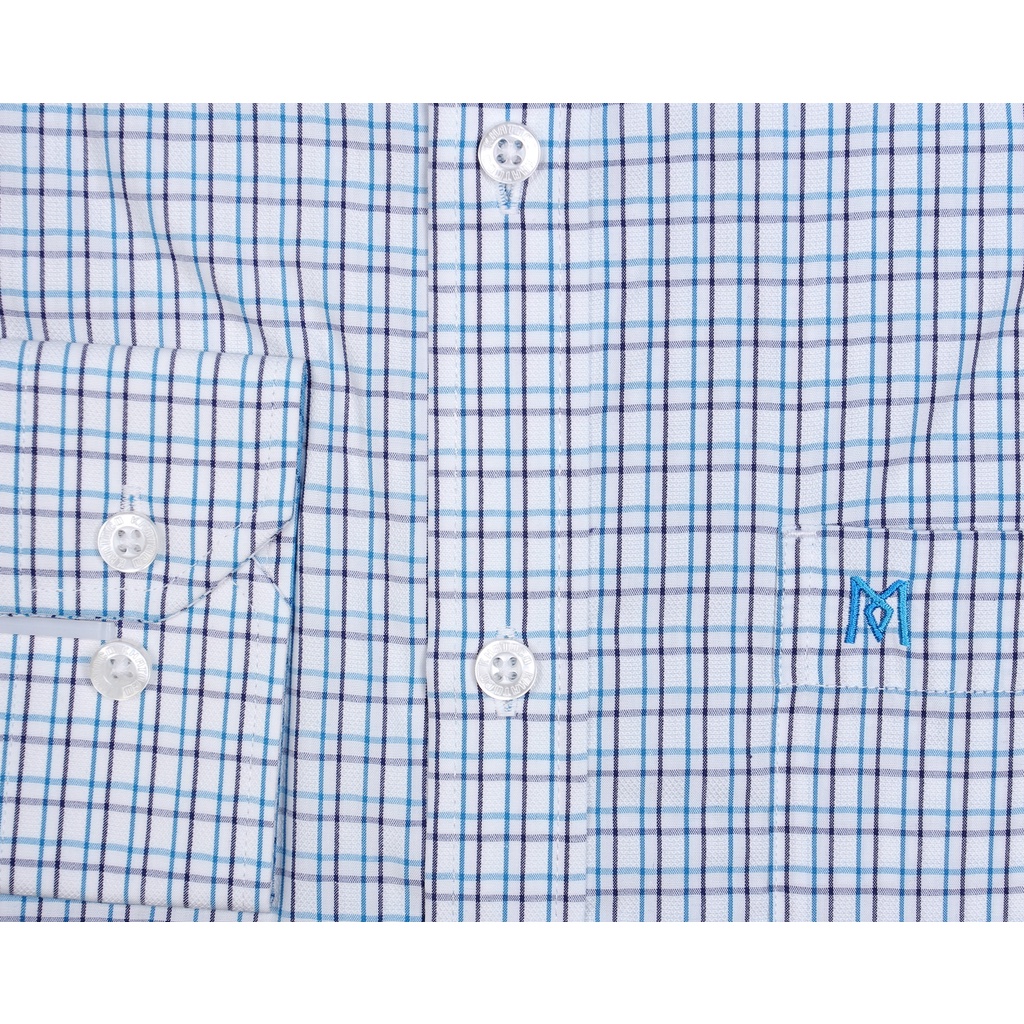 Áo sơ mi nam Khatoco tay dài kẻ caro A1MD388T1-THCR017-2009-D | BigBuy360 - bigbuy360.vn