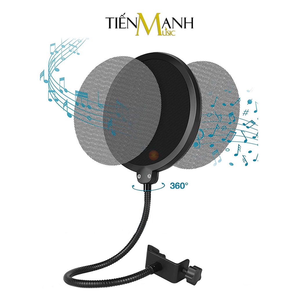 Màng lọc âm chắn gió Dr.MIC Pop Shield P01 - Cho Micro Thu Âm, Mic LiveStream Microphone P-01