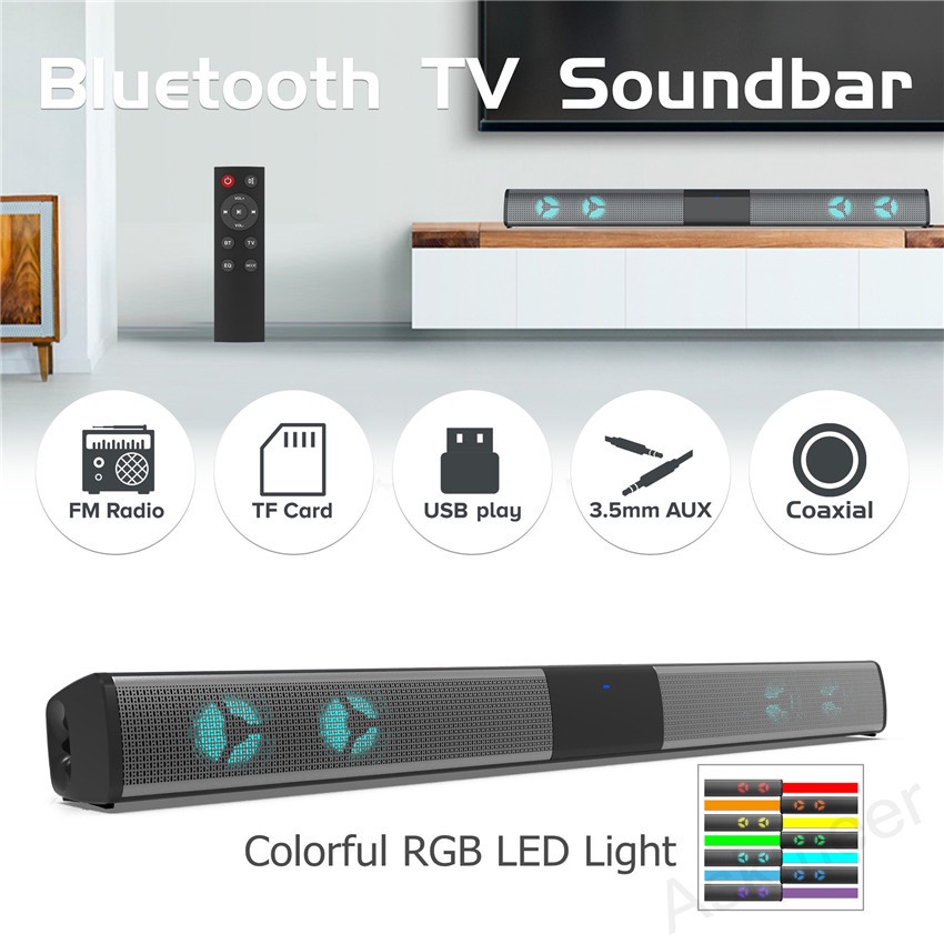 Loa Bluetooth 40W Âm Thanh Vòm Hifi Hỗ Trợ Thẻ TF / Aux / USB FM Cho Máy Tính