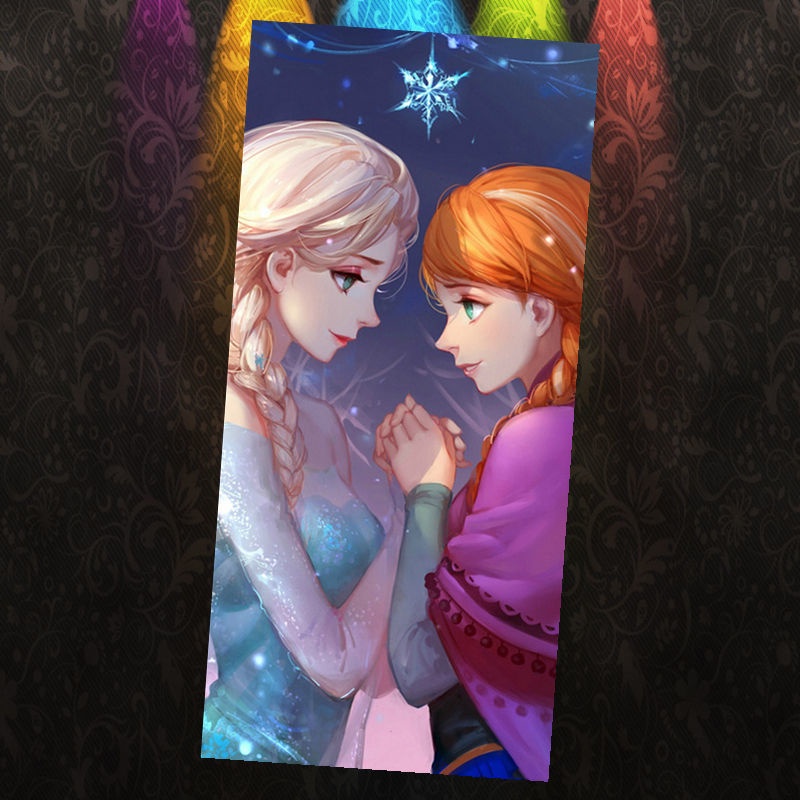 Disney Khăn Tắm Vuông Nhỏ Hình Công Chúa Elsa Hoạt Hình Frozen Cho Trẻ Em