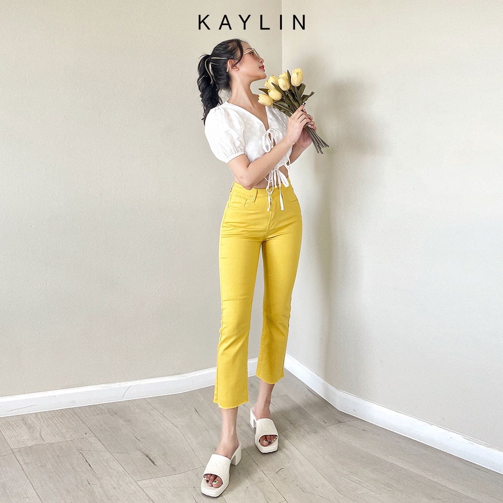 Quần Jean suông màu N1728 - KAYLIN