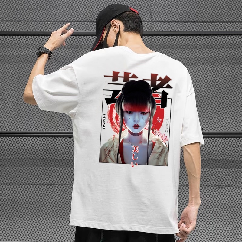 SALE 50% BST ÁO THUN HÌNH Oversize Japan Inspired design Aesthetic Oversized T shirt Unisex white tees trendy fashi | BigBuy360 - bigbuy360.vn