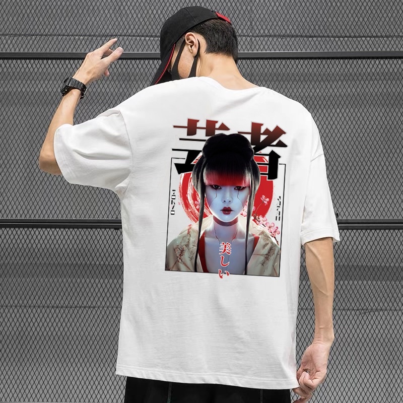 SALE 50% BST ÁO THUN HÌNH Oversize Japan Inspired design Aesthetic Oversized T shirt Unisex white tees trendy fashi | WebRaoVat - webraovat.net.vn