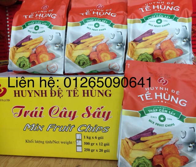 Trái cây sấy 500gram mẫu mã mới Huynh Đệ Tề Hùng | BigBuy360 - bigbuy360.vn