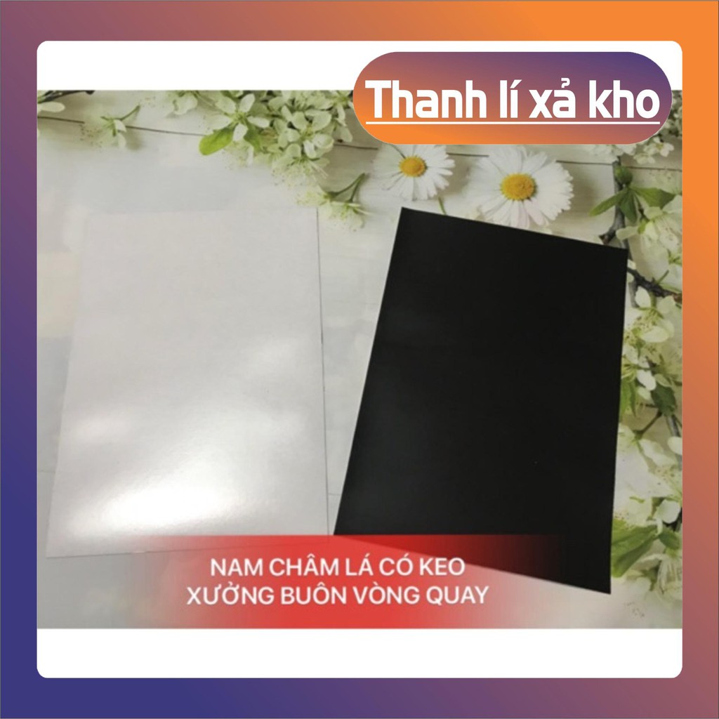 Nam châm lá có keo A4 dày 0.5mm, 0.75mm, 1mm