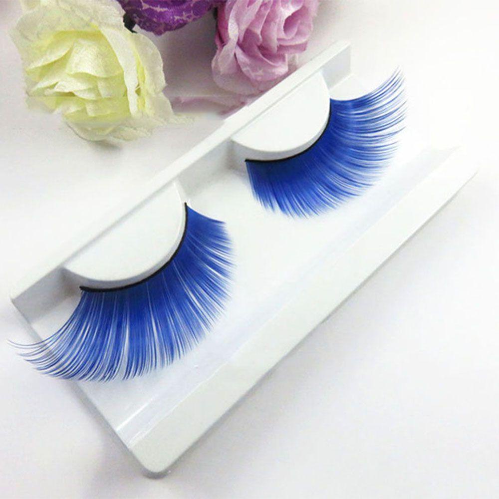 QQMALL Lông Mi Giả Màu Tím Thời Trang Cho Nữ