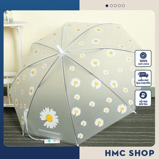 Ô cán dài in họa tiết cúc họa mi