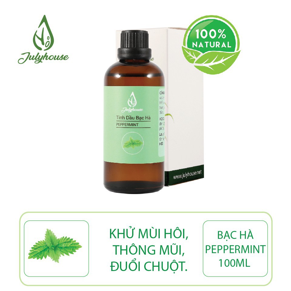 Tinh dầu Bạc Hà xông phòng, giúp tỉnh táo Julyhouse 100ml