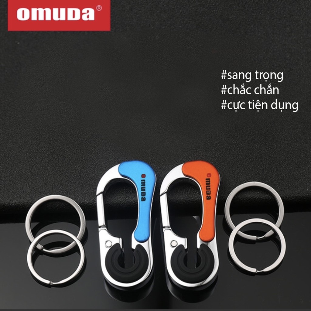 COMBO 2 Móc Chìa Khóa Ô Tô Xe Máy Omuda 3754 Cao Cấp - Móc Đeo Thắt Lưng Quần, Chất Liệu Hợp Kim Inox Cao Cấp