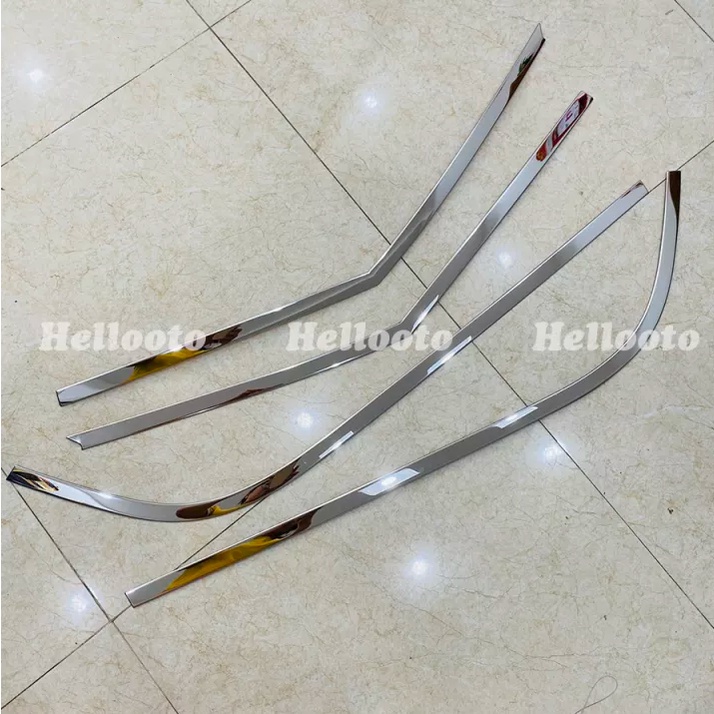 Viền chân kính, nẹp cong kính xe Hyundai Creta 2022-2023 Hàng inox cao cấp