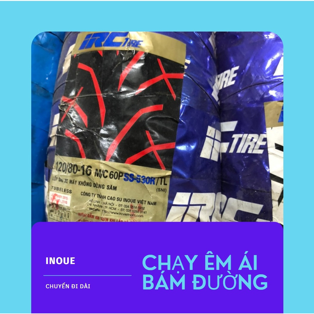 lốp (vỏ) INOUE 120/80 - 16 ( vỏ sau SH 150)