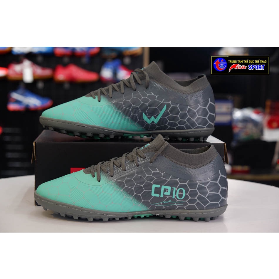 Giày đá bóng WIKA CP10 KID - XÁM XANH(size32-38)