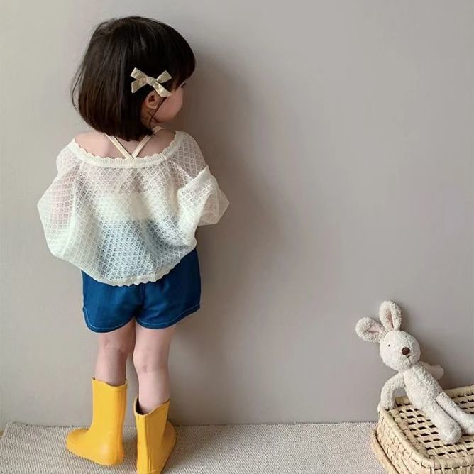 ▶Áo Choàng Dệt Kim Thoáng Khí Trọng Lượng Nhẹ Thời Trang 2022 Cho Bé Gái#8.21