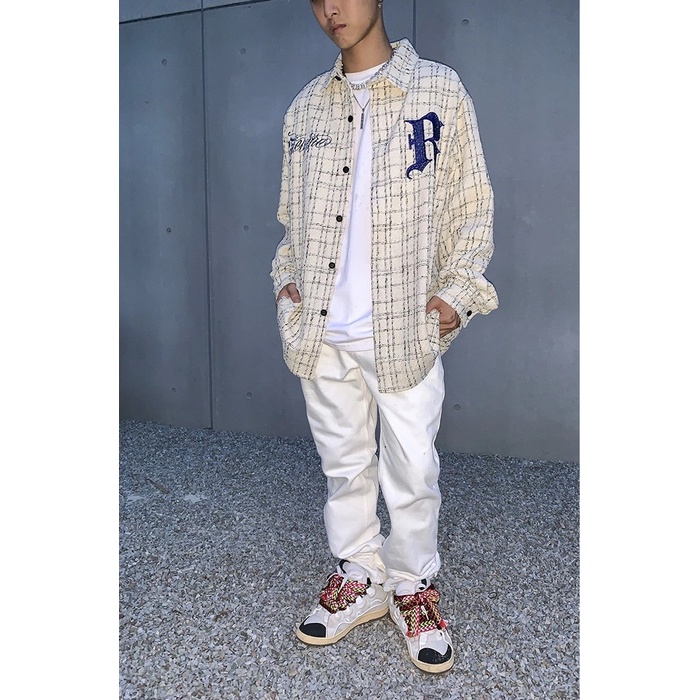 Áo khoác sơ mi caro tay dài thời trang cho nam