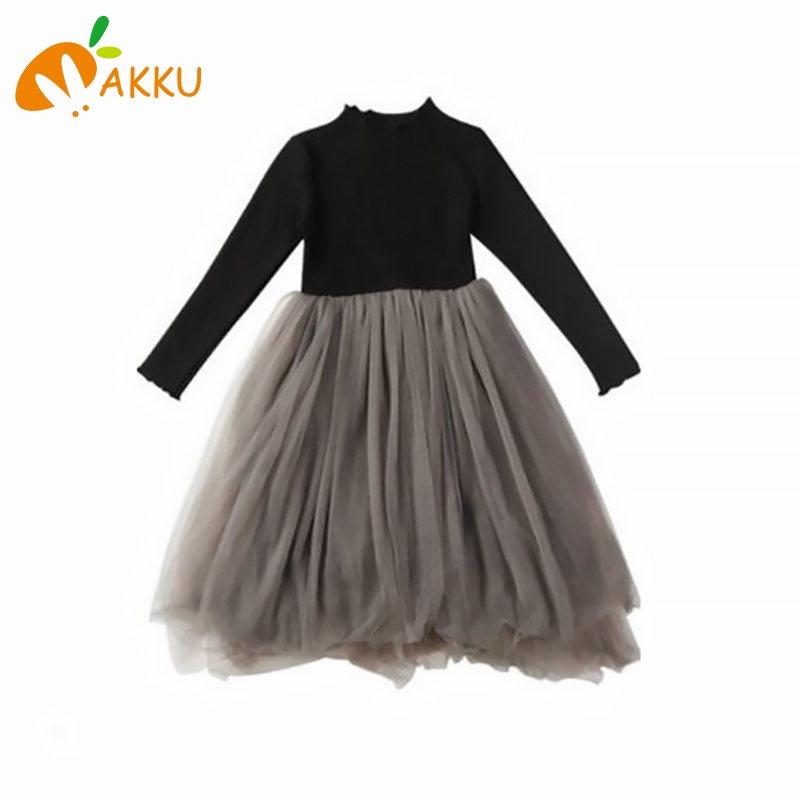 Đầm Công Chúa Màu Đen Phối Ren Xinh Xắn Thời Trang Dành Cho Bé Gái