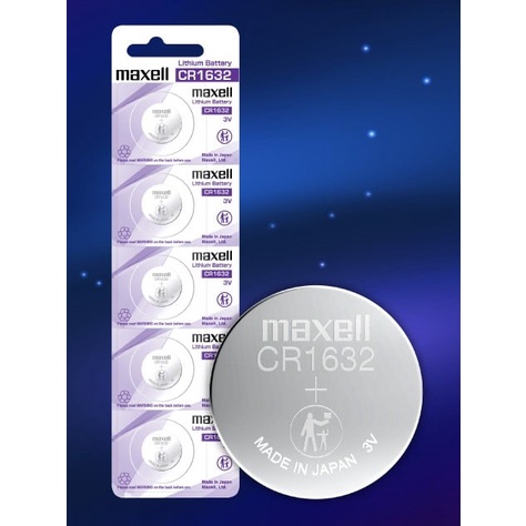 Pin chính hãng Maxell CR1632 Lithium 3V - Made In Japan dành cho đồng hồ, máy tính, smartkey, thiết bị điện tử...