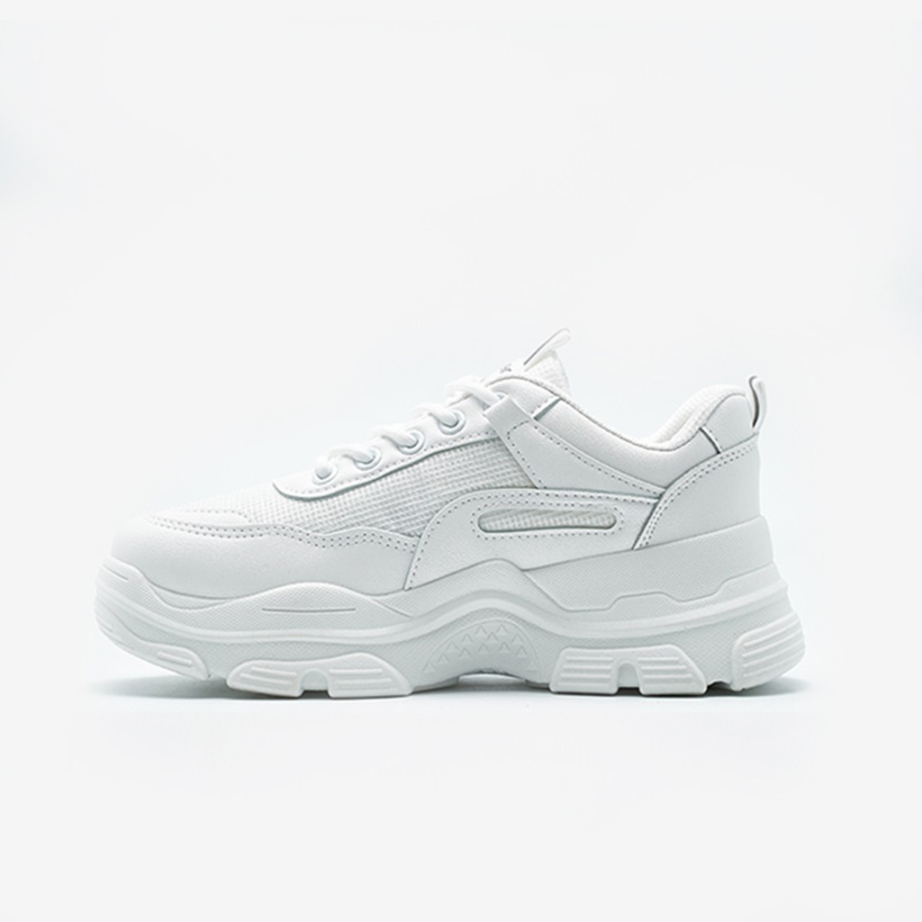 [Mã FAGREEN245 giảm 10% tối đa 30k đơn từ 99k] Giày Thể Thao Nữ giayBOM Đế Cao 3 cm Da Phối Vải B886 | BigBuy360 - bigbuy360.vn