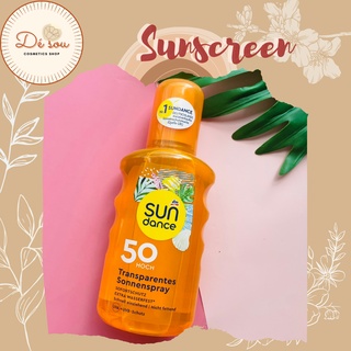 Xịt chống nắng dạng nước Transparentes Sonnenspray SUNDANCE SPF50