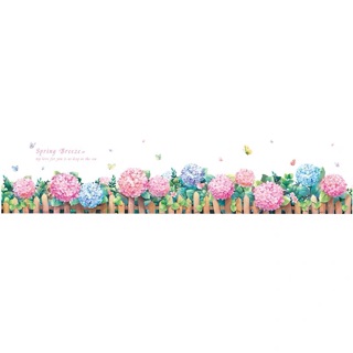 Decal dán tường hoa cẩm tú cầu MS-04 - [Sticker dán tường]