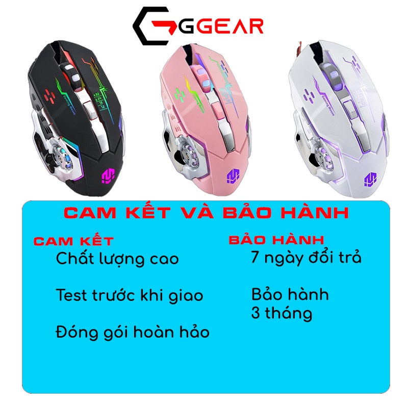 Chuột máy tính gaming GGEAR Mihun MG461 MACRO có dây 3200 dpi LED đổi màu dành cho game thủ văn phòng học tập làm việc