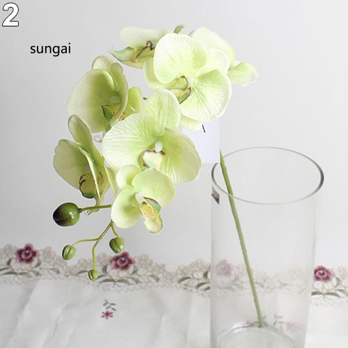 ☆Áo Thun In Hình Thời Trang Năng Động Cho Nữ☆1 Bông Hoa Lan Giả Bằng Vải Dùng Trang Trí Tiệc Cưới