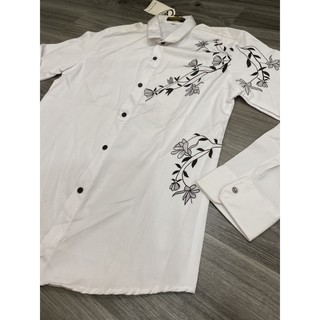 Áo sơ mi nam in hoa