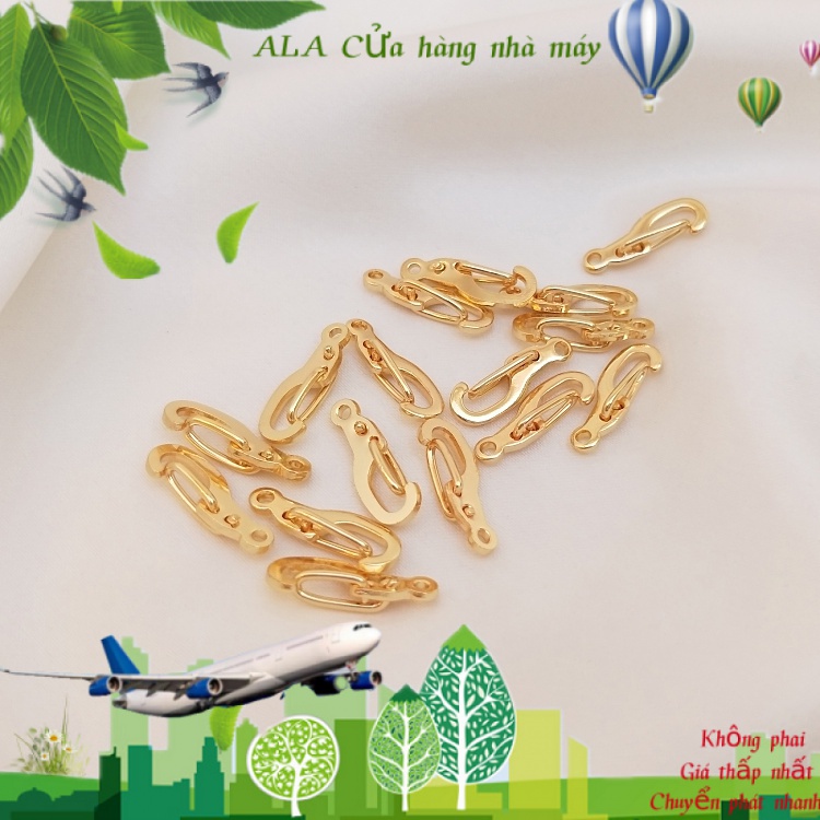 💖Đồ trang sức DIY💖Khóa Tôm Hùm Mạ Vàng 14k Làm Trang Sức Thủ Công Diy