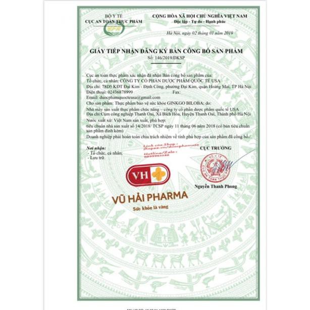Ginko biloba  giúp tăng cường trí nhớ , giảm đau đầu hoa mắt chóng mặt .