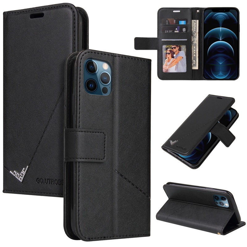 Bao da điện thoại kiểu ví có nắp lật thời trang cho IPhone 13 12 Mini 11 Pro X/XS Max XR I8 I7 I6S Plus SE 2020