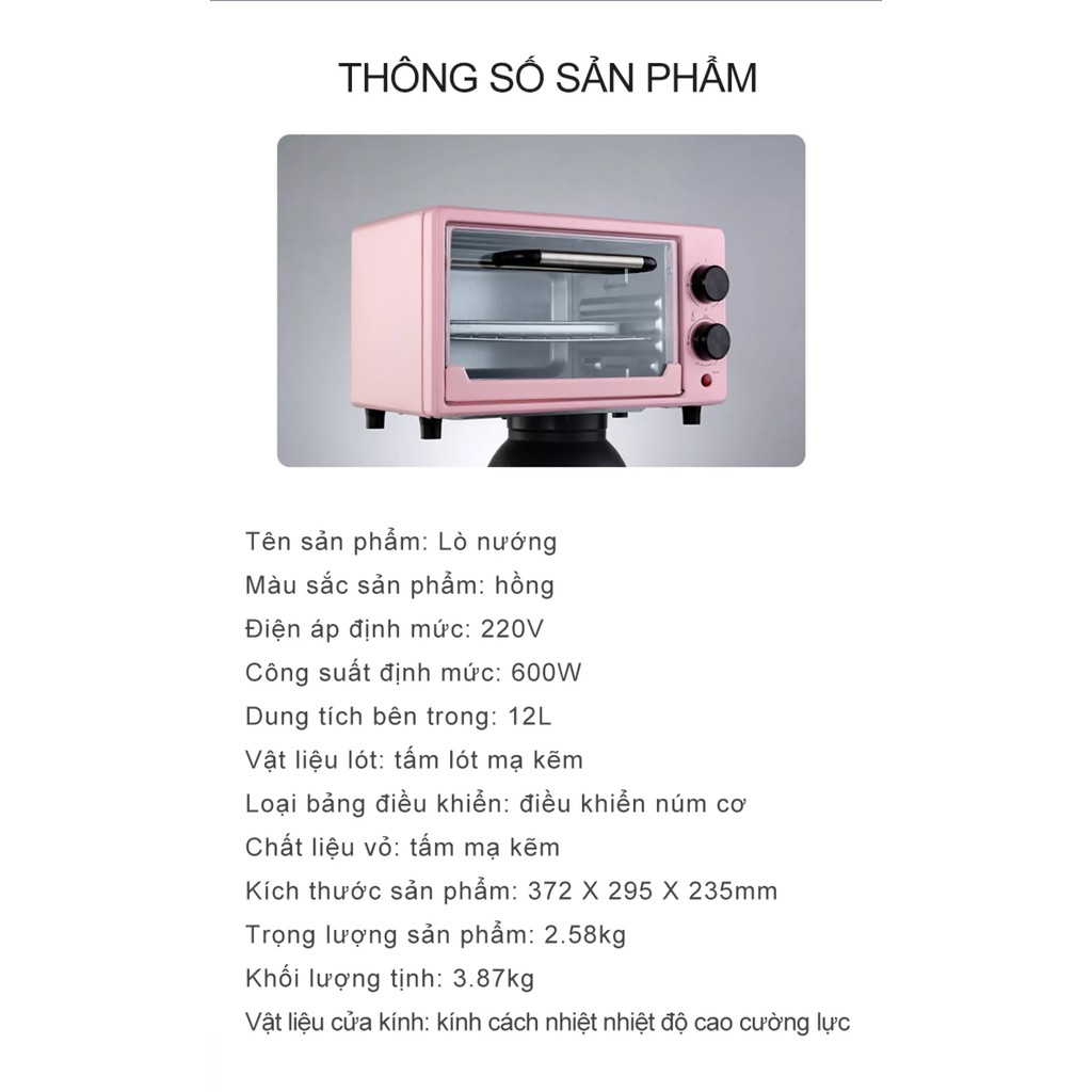 Lò nướng đa năng 12L