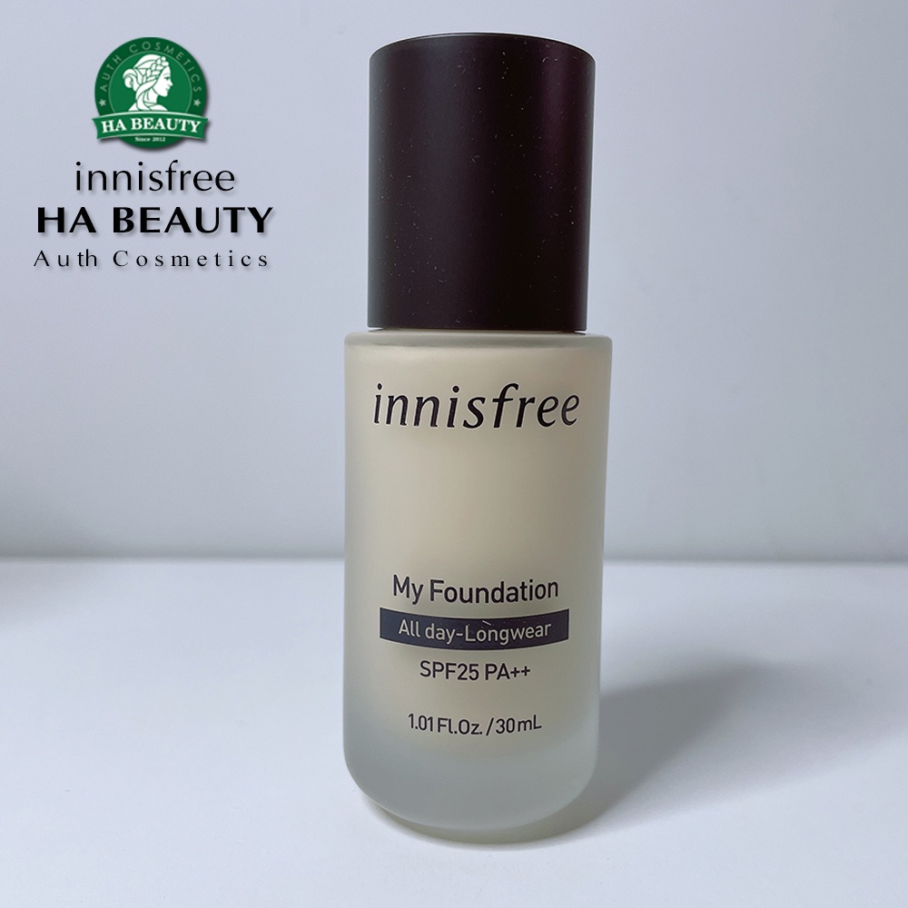 Kem nền trang điểm lâu trôi innisfree My Foundation All day Longwear SPF25 PA++ 30 mL