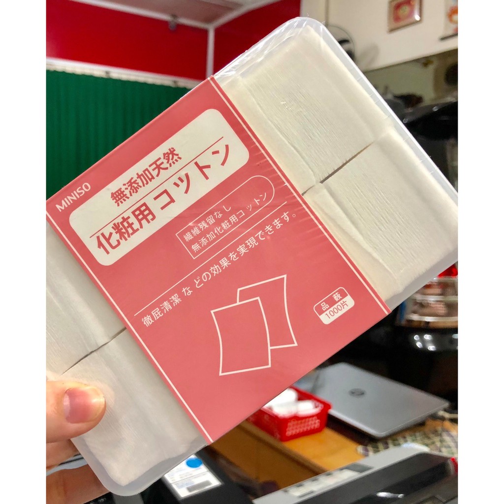 Hộp Bông Tẩy Trang Miniso - thương hiệu Nhật Bản