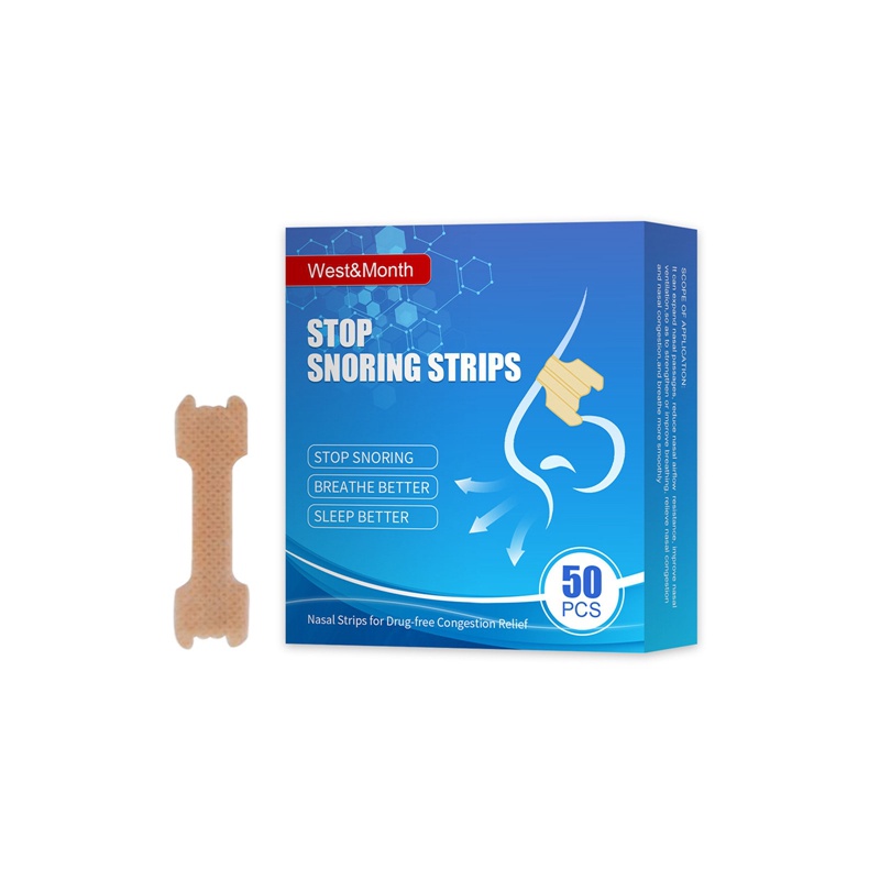Set 50 Miếng Dán Mũi Chống Ngáy Thoáng Khí Tốt Cho Người Lớn Và Trẻ Em
