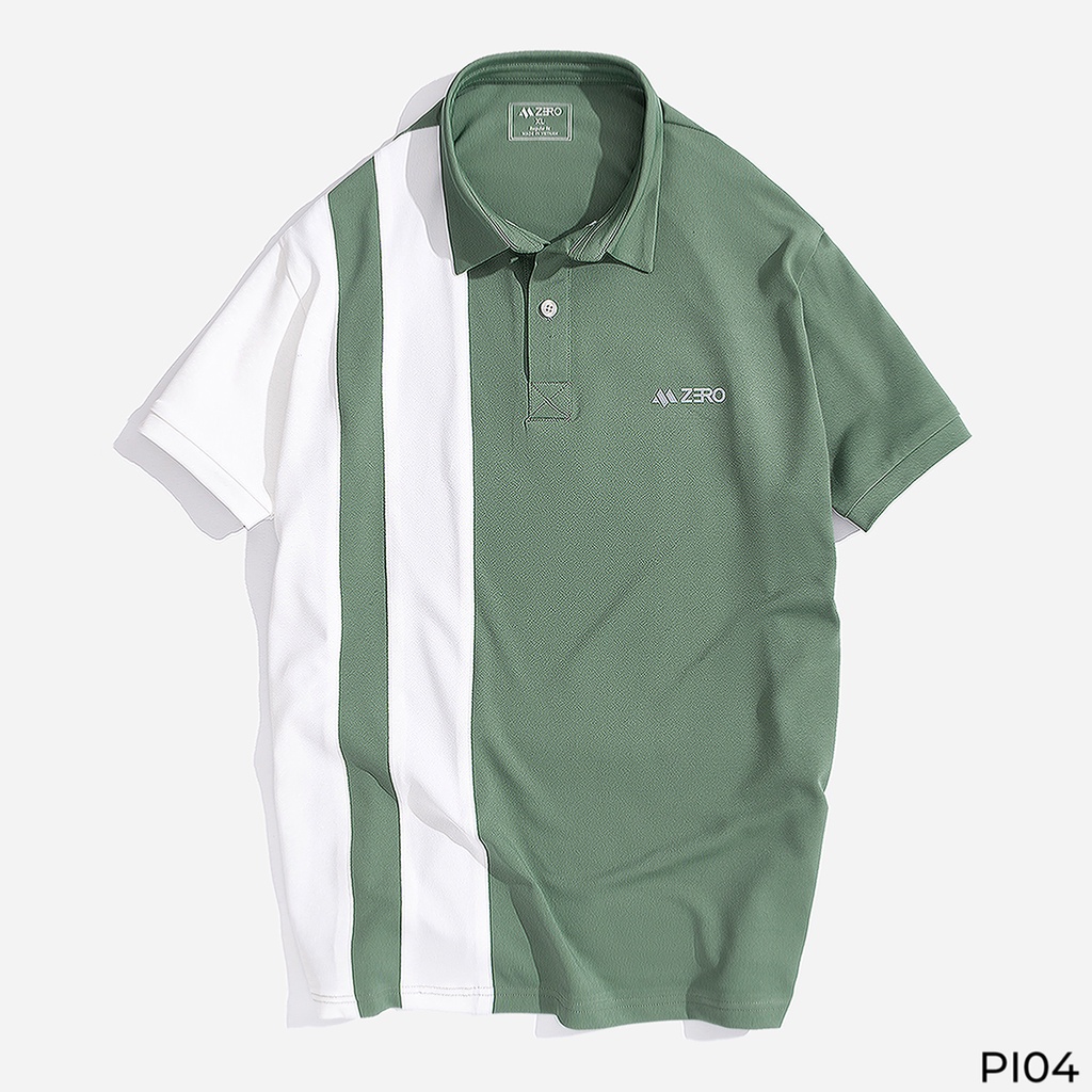 Áo Thun Nam Polo Có Cổ Tay Ngắn Cao Cấp Phong Cách Hàn Quốc ZERO 5 Màu