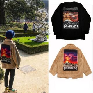 ÁO KHOÁC BÔNG DẠ GD BIGBANG HÀNG DÀY DẶN