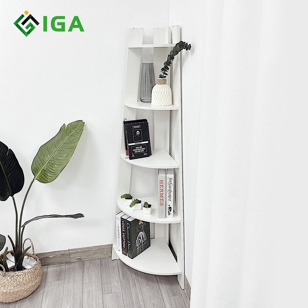 Kệ góc để đồ decor trang trí bằng gỗ đẹp mắt phong cách vintage - gp115