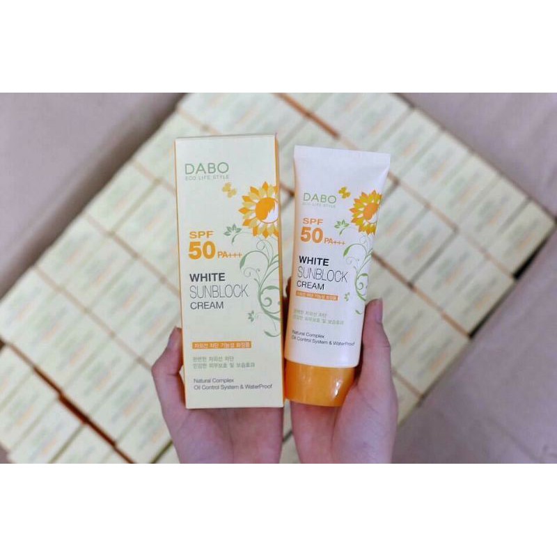 🌞KEM CHỐNG NẮNG DABO WHITE SUNBLOCK CREAM SPF50 PA+++