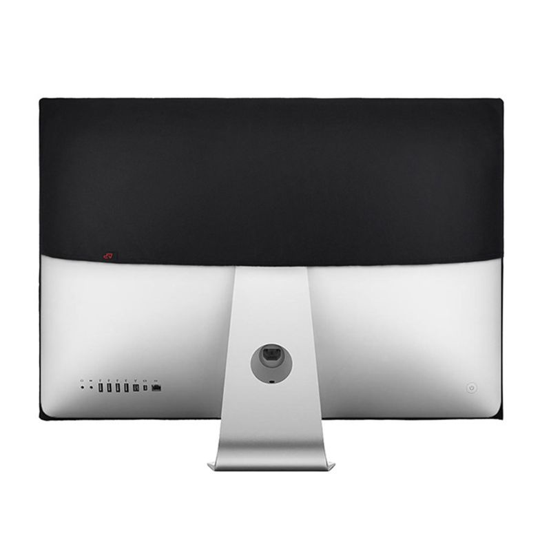 Bao Da PU Màu Đen Chống Bụi Chống Nước Có Ngăn Đựng Thẻ Và Túi Cho Apple iMac Macbook 21/27 Inch