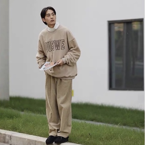 Áo sweater nữ/Áo nỉ form rộng tay bồng in chữ OUSWE phong cách ulzzang chất nỉ siêu dày RÔ STORE SW26 | BigBuy360 - bigbuy360.vn