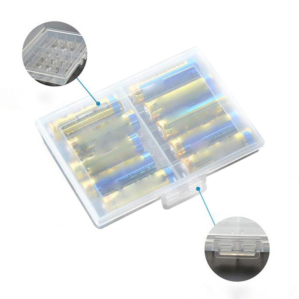 Hộp Đựng Pin Aa AAA Siêu Nhẹ 12x8.5x2cm