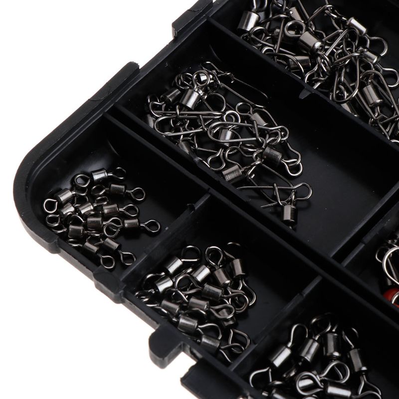 1 Bộ 177 Phụ Kiện Nối Móc Câu Cá Chất Lượng Cao