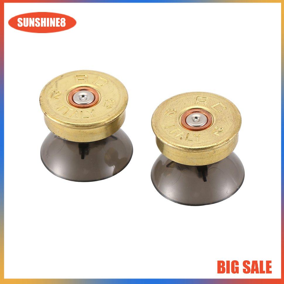 【SUN】4x Brass Bullet Buttons ABXY Mod Kit + 2 Thumbsticks for XBOX One Controller