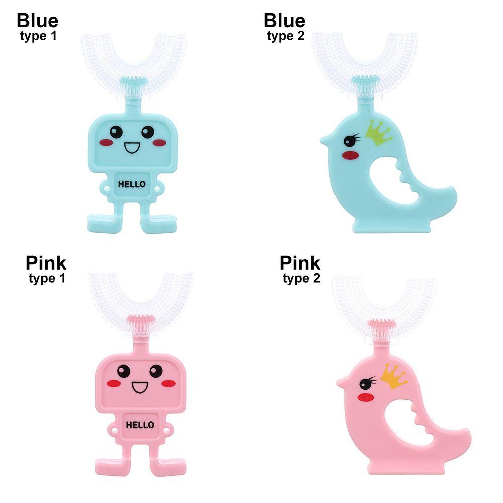 NIUYOU Bàn Chải Đánh Răng Bằng Silicon Mềm Kiểu Hoạt Hình Đáng Yêu Cho Bé