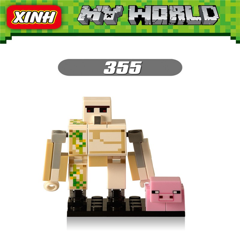 Bộ 2 mô hình nhân vật Game Minecraft