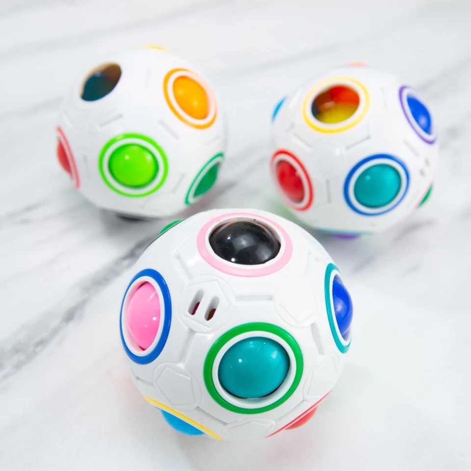 Rubik Biến Thể Rubik Rainbow Ball Magic Ball  8 12 lỗ tốc độ cao