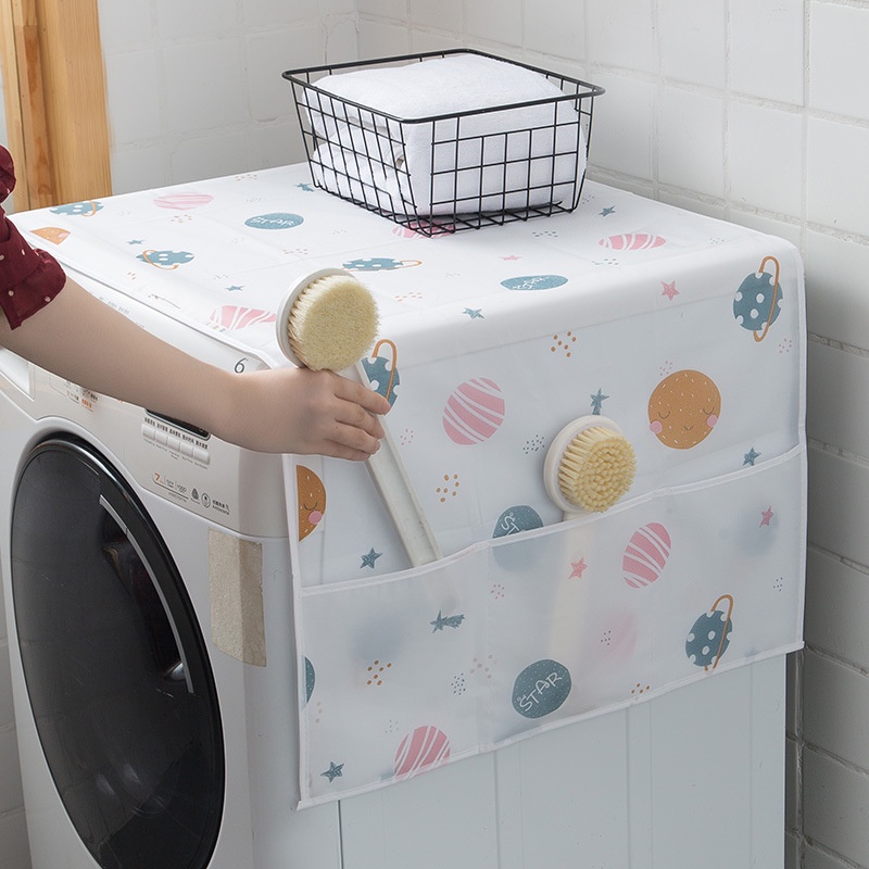 Tấm Phủ Máy Giặt / Tủ Lạnh Chống Bụi Kèm Túi Đựng Tiện Dụng