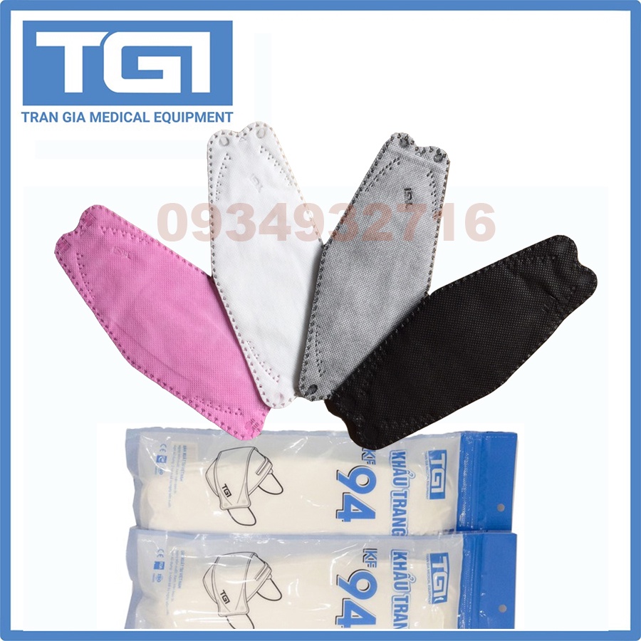 Khẩu Trang KF94 Công Nghệ Dập Hàn Quốc Túi 10 cái
