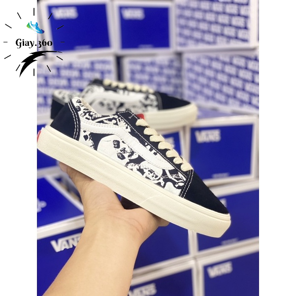 Giày vans đầu lâu,giày thể thao nam nữ vans old skool bản đầu lâu ful box